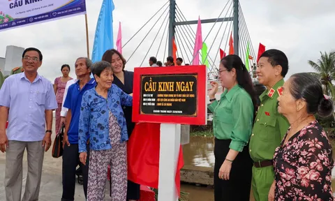 Cầu Kinh Ngay nối đôi bờ, mở thêm cơ hội phát triển cho người dân