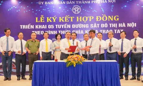 Hà Nội ký hợp đồng triển khai 5 tuyến đường sắt đô thị, mục tiêu hoàn thành năm 2030