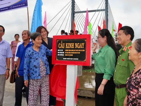 Cầu Kinh Ngay nối đôi bờ, mở thêm cơ hội phát triển cho người dân