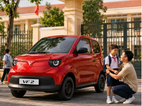 Gia đình trẻ dễ dàng lên đời ô tô VinFast VF 2 với giá từ 182 triệu đồng