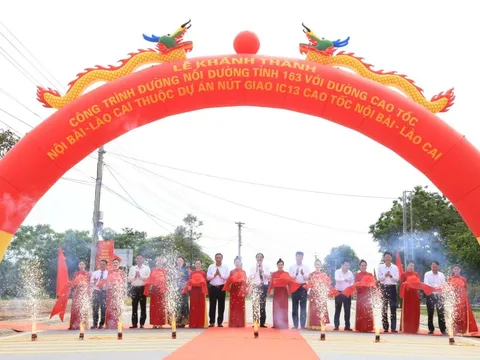 Lào Cai: Khánh thành công trình đường nối đường tỉnh 163 với cao tốc Nội Bài - Lào Cai